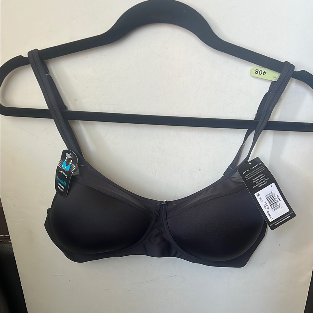 NWT Bali Black One Smooth U Ultra Lite Spacer Wireless Bra DF3440 40B